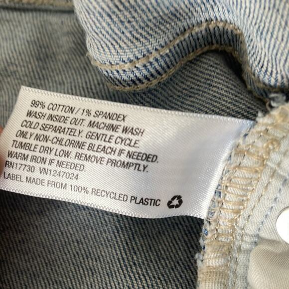 TARGET WILD FABLE Distressed Straight Leg Raw Edge Jeans Size 16 Long - Picture 7 of 8